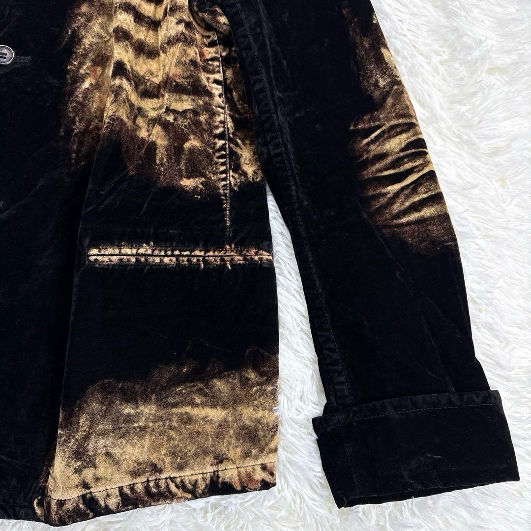 ✨希少・ベロア✨ヨウジヤマモト　テーラードジャケット　ブリーチ加工　ユニセックス