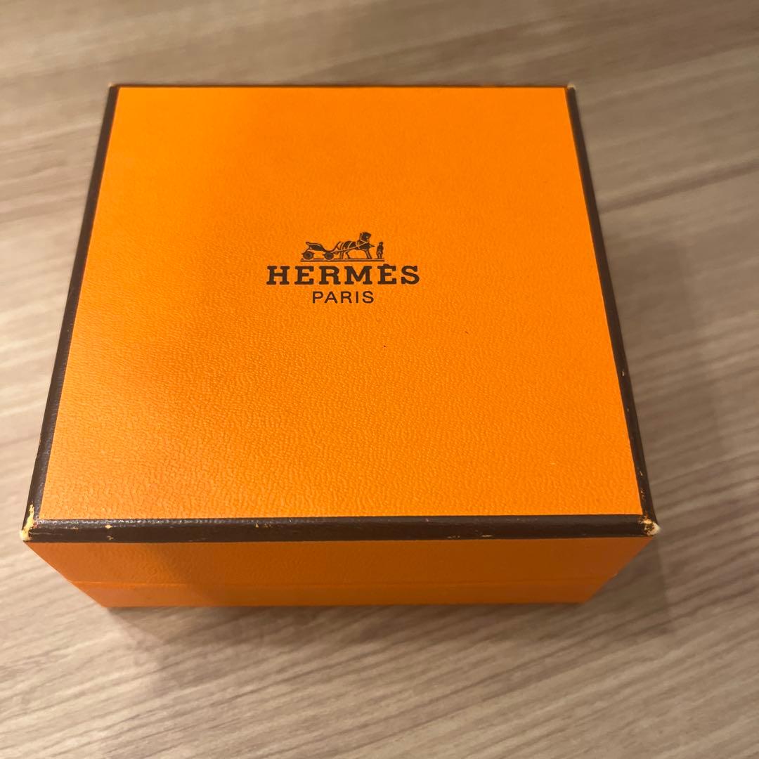HERMES バングル エマイユ　七宝焼　青と金 象模様 金メッキ