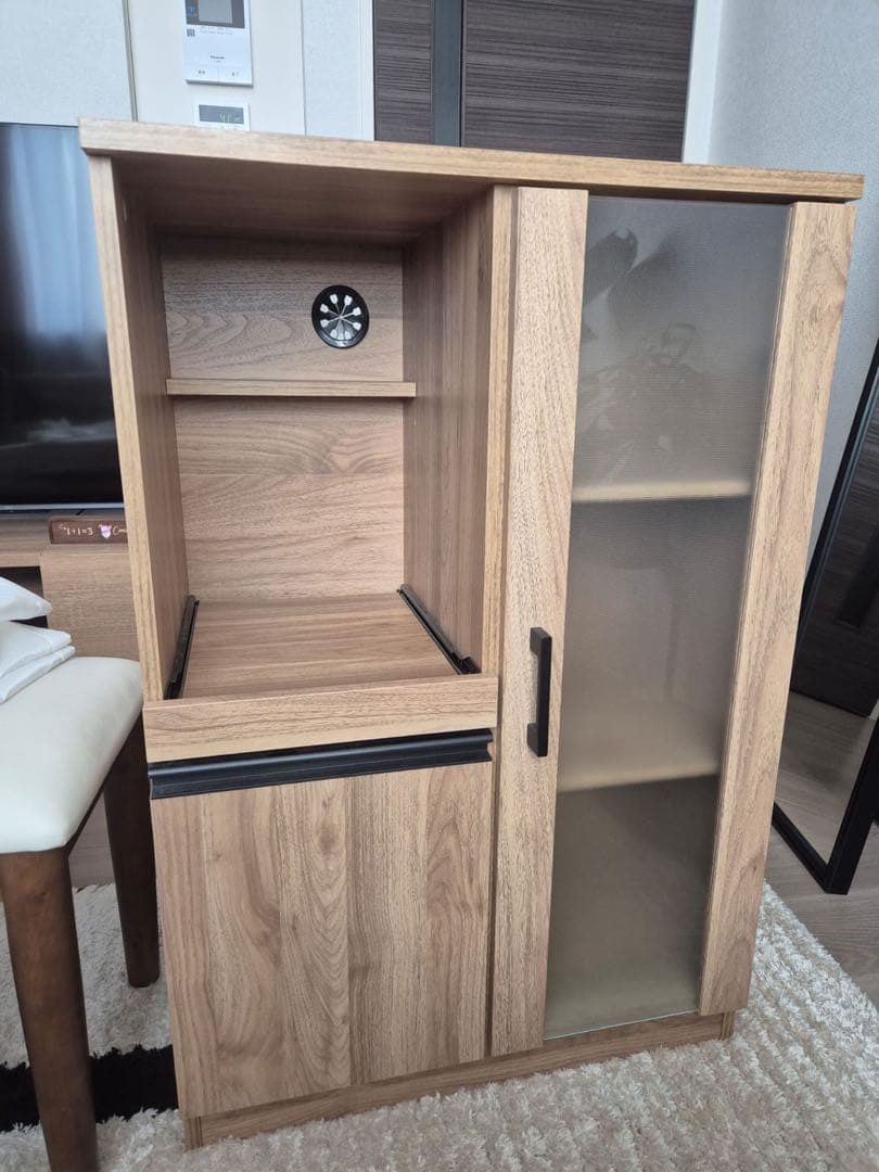 【ニトリ】木目調キッチン収納キャビネット