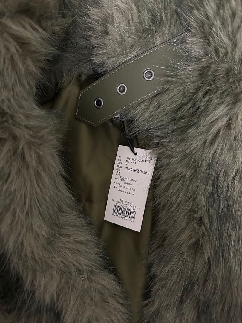 LAGUA GEM ファーコート カーキ S