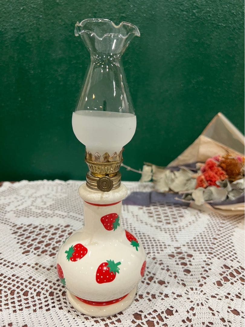 ねここ☆＊希少 レア 内藤ルネ オイルランプ 昭和レトロ 当時物インテリア