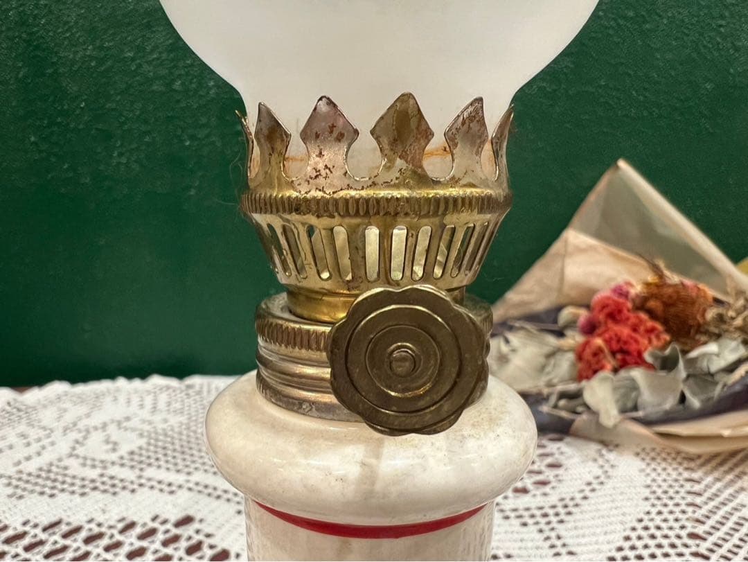 ねここ☆＊希少 レア 内藤ルネ オイルランプ 昭和レトロ 当時物インテリア