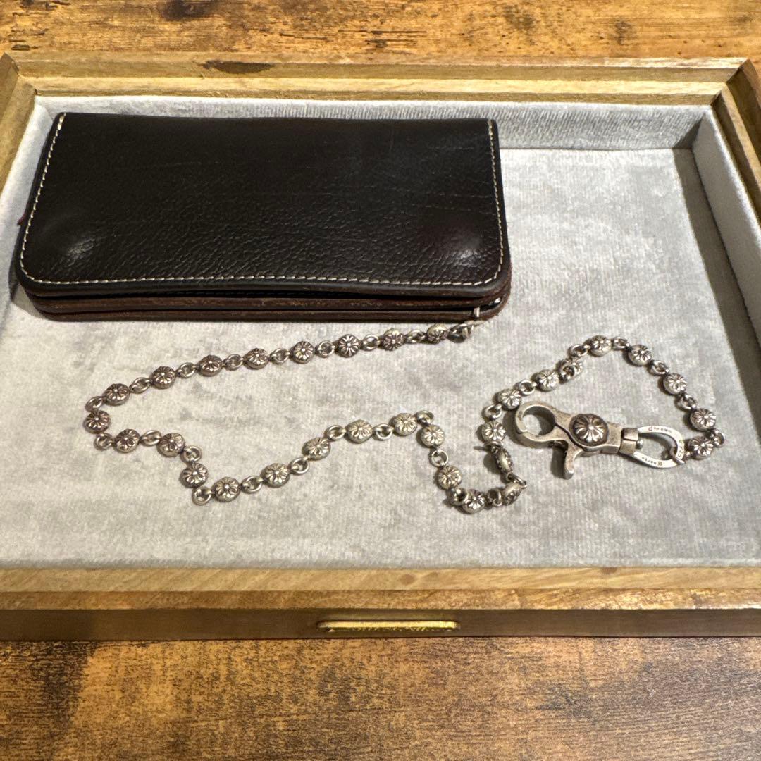 クロムハーツ調 925刻印 シルバーウォレットチェーン