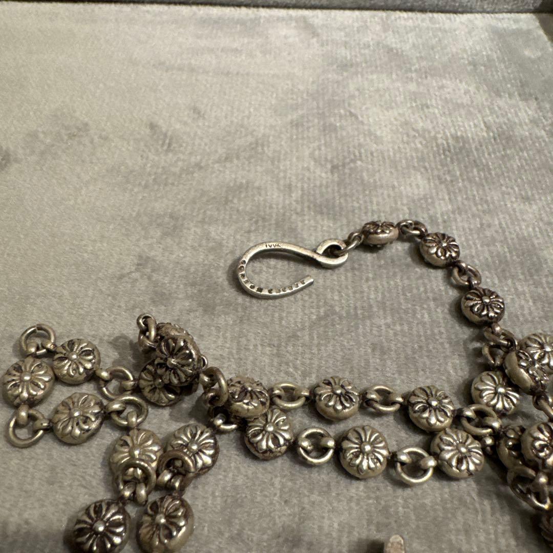 クロムハーツ調 925刻印 シルバーウォレットチェーン