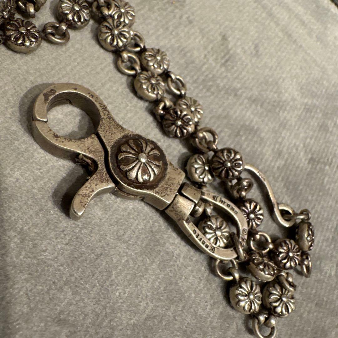 クロムハーツ調 925刻印 シルバーウォレットチェーン