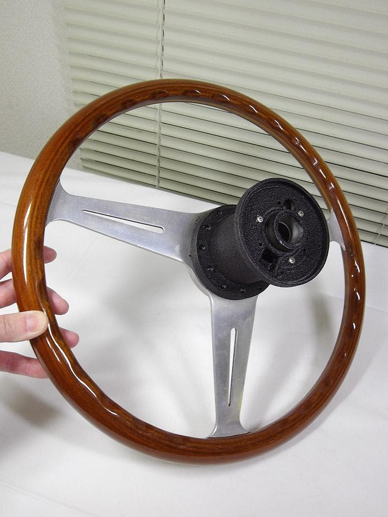 当時物！NARDI ナルディ クラッシック ウッドステアリング・ハンドル 365