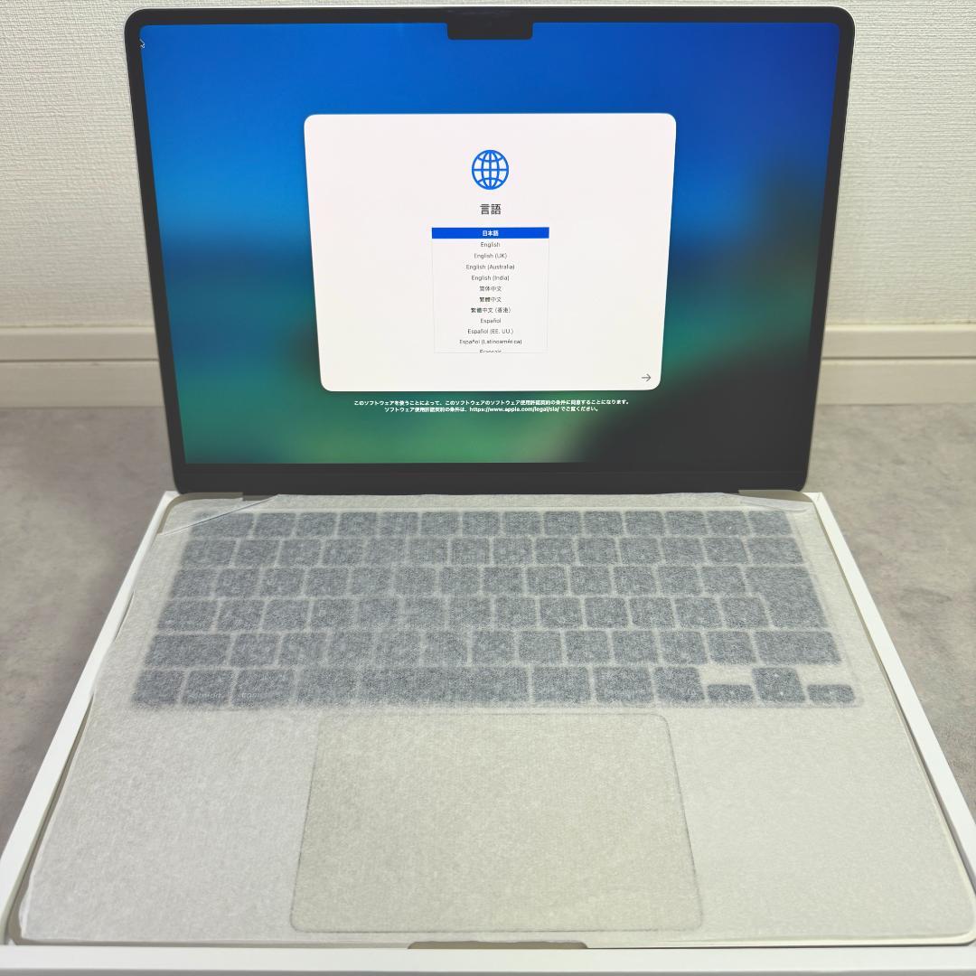 【美品】MacBookAir 13in M2 256GB AppleCare付