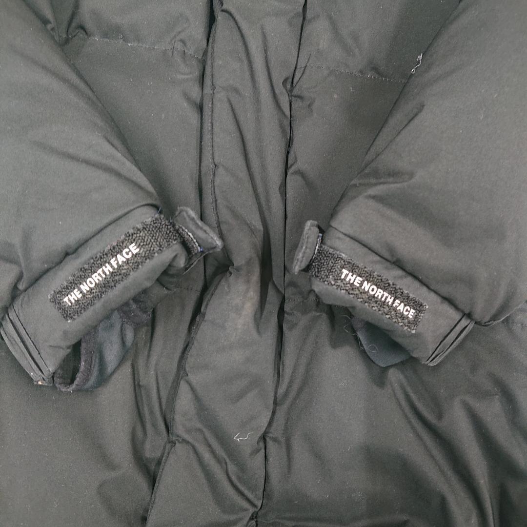 《美品》ザノースフェイス ロングダウンジャケット 黒 メンズ XL(105)