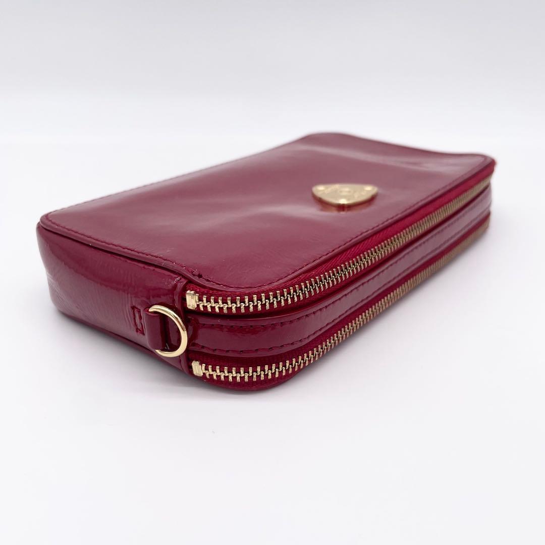 ATAO アミュレットケリー ショルダーバッグ　スマホ入れ　長財布 ルビー　赤