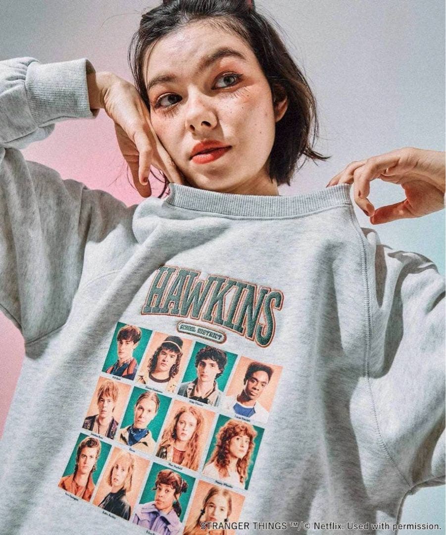 Stranger Things x ニコアンド スウェット Lサイズ