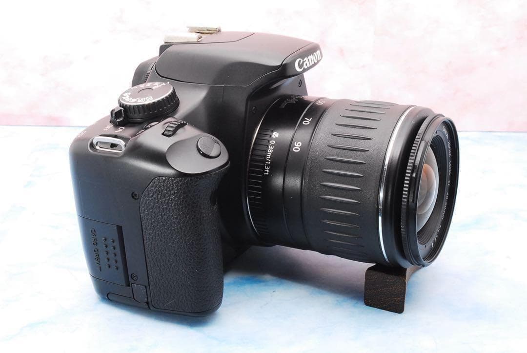 キャノン Kiss X2☆バッグ付☆望遠レンズ付Wレンズ☆一眼レフカメラ