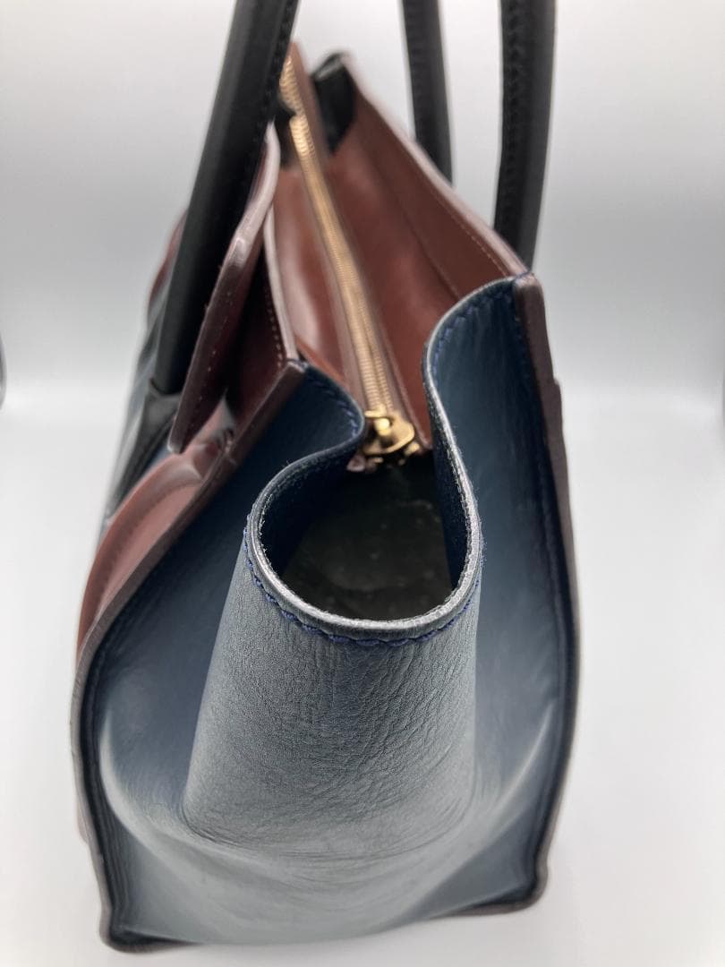 CELINE セリーヌ ラゲージ ミニ ショッパー ハンドバッグ レザー