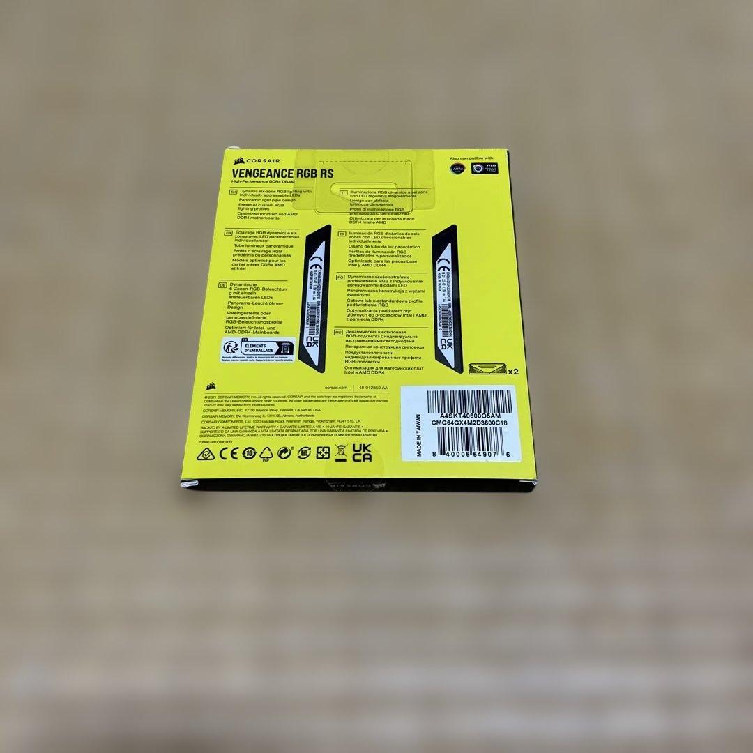 メモリー Corsair VENGEANCE RGB RS 64GB DDR4