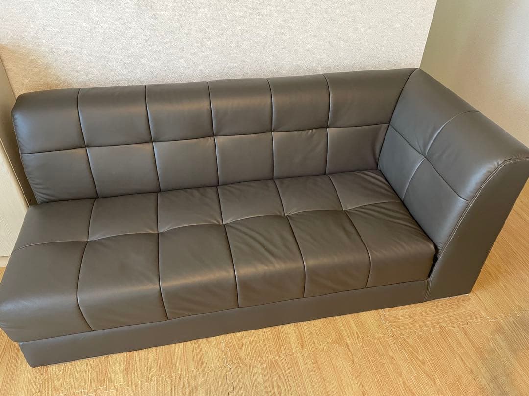 【最終価格です、】送料込　ニトリ収納付カウチソファ左肘