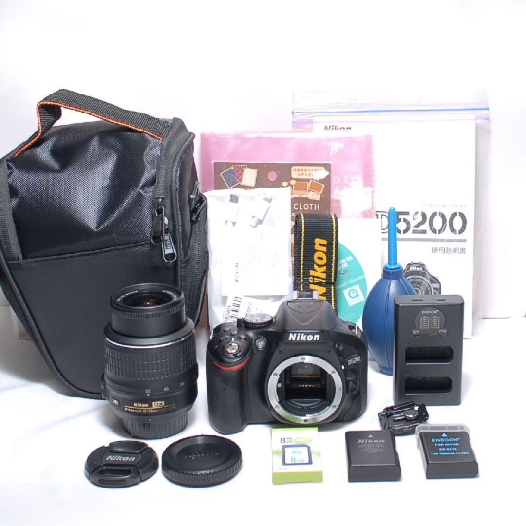✨長時間の撮影に✨Nikon D5200✨シングルレンズ✨高画質✨入門モデル