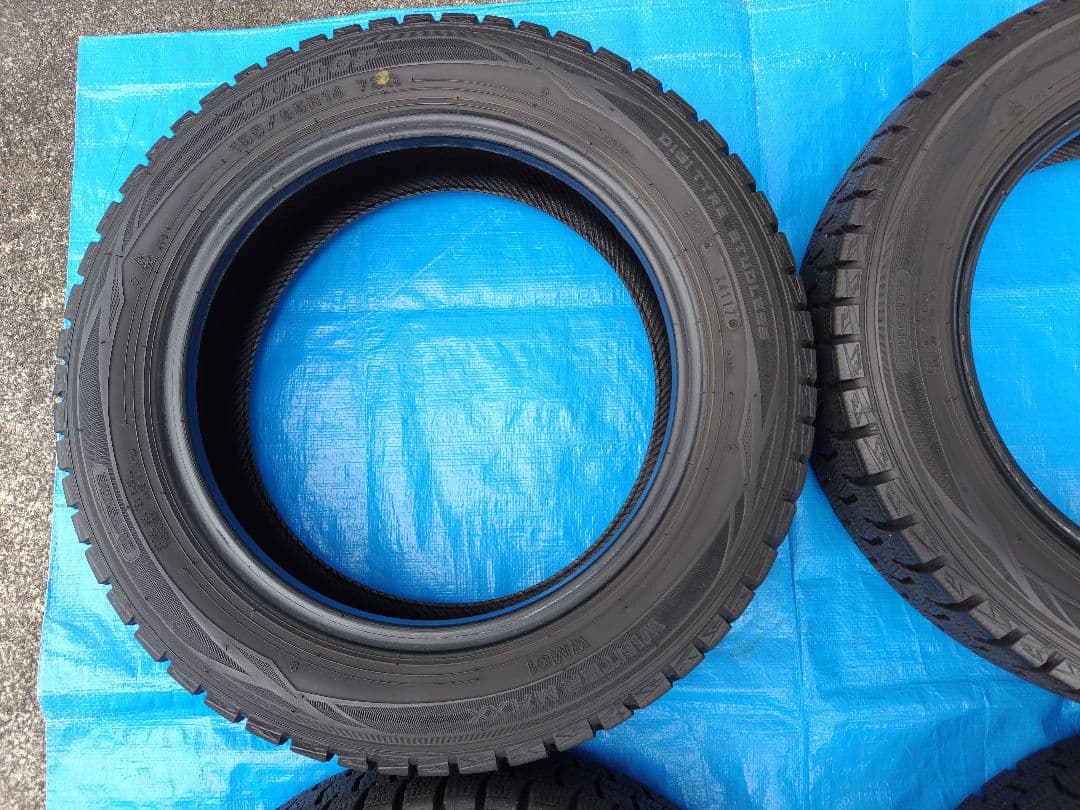 155/65R14【2/2】ダンロップ・スタッドレス、鉄ホイール付、2本分割