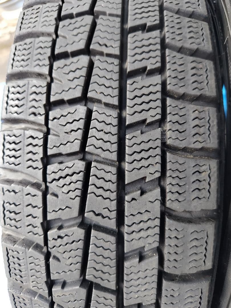 155/65R14【2/2】ダンロップ・スタッドレス、鉄ホイール付、2本分割