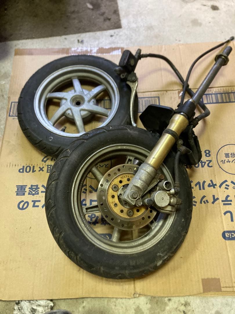 ライブディオZXホイール 金サス前後セットキャリパーステムマスターフルセット