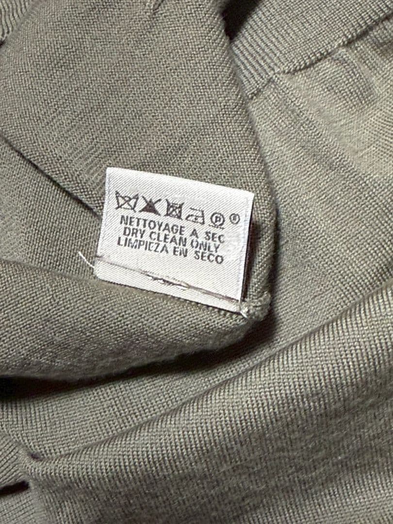 HERMES エルメス H柄 ウール ノースリーブ ニット ベスト サイズS