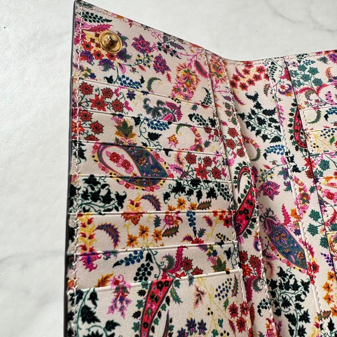 ✨未使用タグ付き✨ETRO 長財布 レザー クロコ型押し ペイズリー 付属品あり