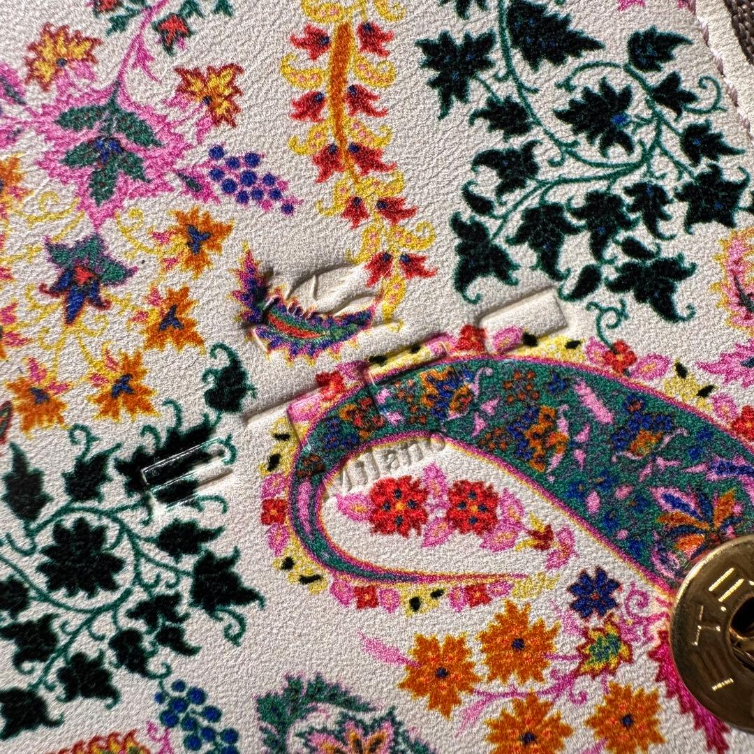 ✨未使用タグ付き✨ETRO 長財布 レザー クロコ型押し ペイズリー 付属品あり