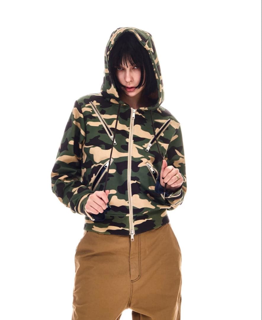 BEEDEN 迷彩　ジップフーディー