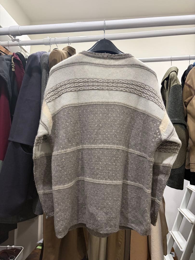 80s malo ニット カシミヤ100% 丸首 vintage