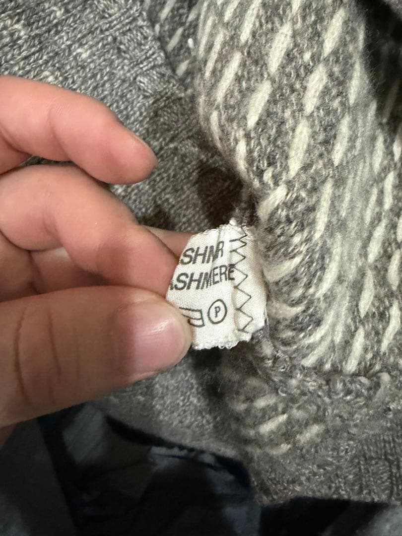 80s malo ニット カシミヤ100% 丸首 vintage