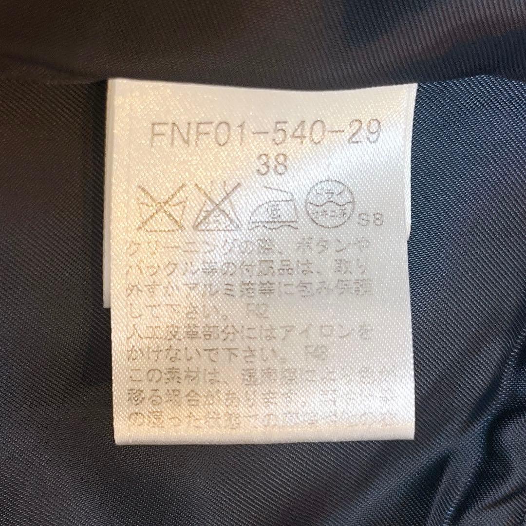 美品◆バーバリー ウール ケープ コート 銀ボタン ノバチェック◇ネイビー 38