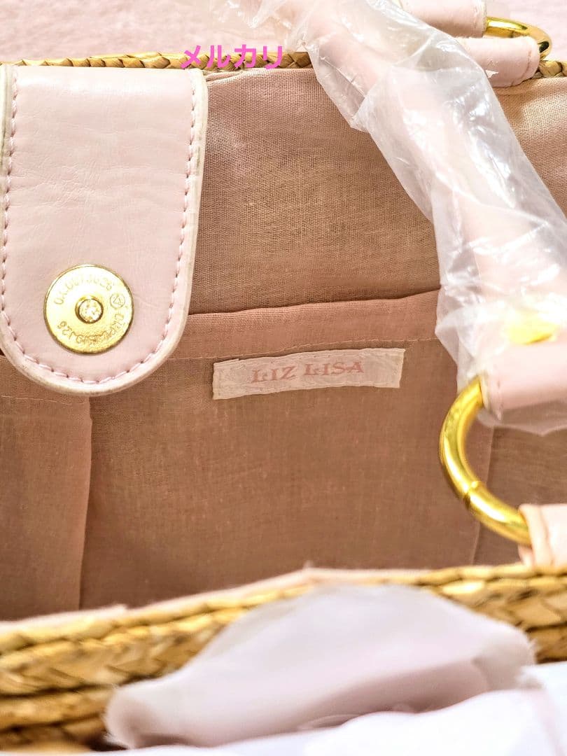 リズリサ ピンク薔薇 かごバッグ 新品未使用
