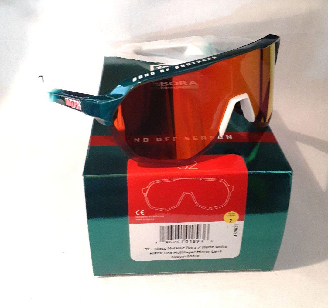 r 100% S2 BORA グリーンラメ ワンハンドレッド サングラス