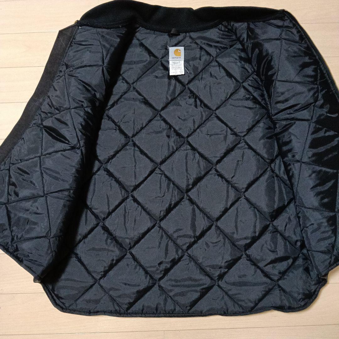 Carhartt USA カーハートダックベスト ブラック3XL　裾ゴム有り