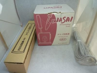 新品未開封未使用　タキイ　和裁電化鏝　和裁こて　和裁コテ　未開封鏝２本付