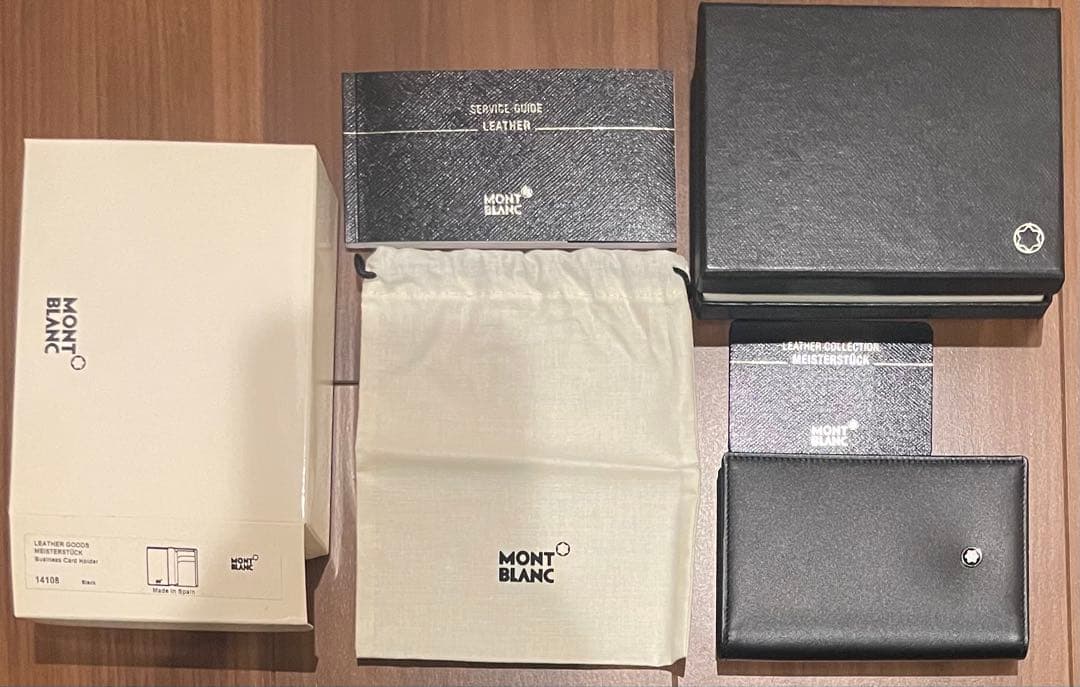 新品MONT BLANC 名刺入れ 牛革