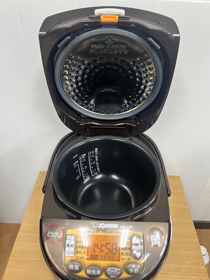 象印 IH炊飯ジャー NW-VH10 5.5合 ブラウン 2022年製