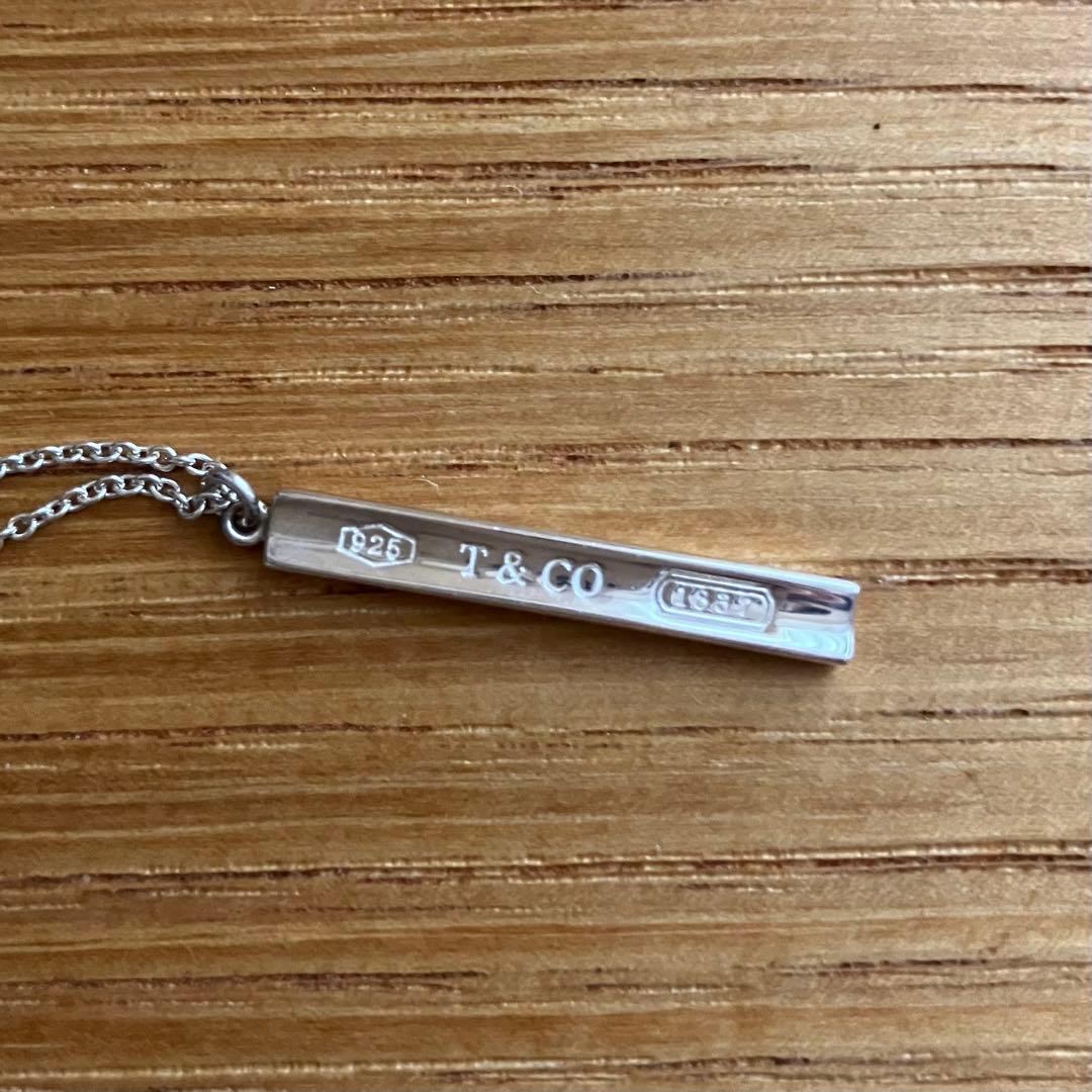 ジ*可様 TIFFANY&Co 1837 バーチャーム ネックレス シルバー