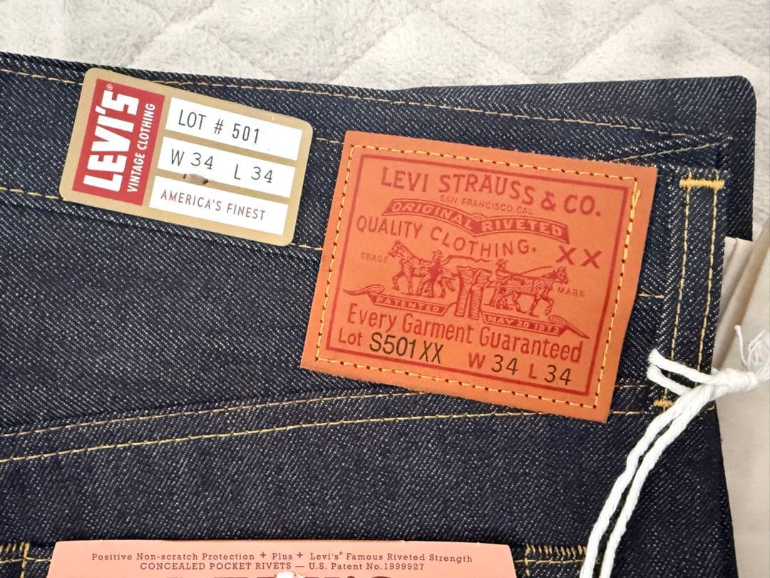 Levi's LVC 1944 S501XX 大戦モデル W34