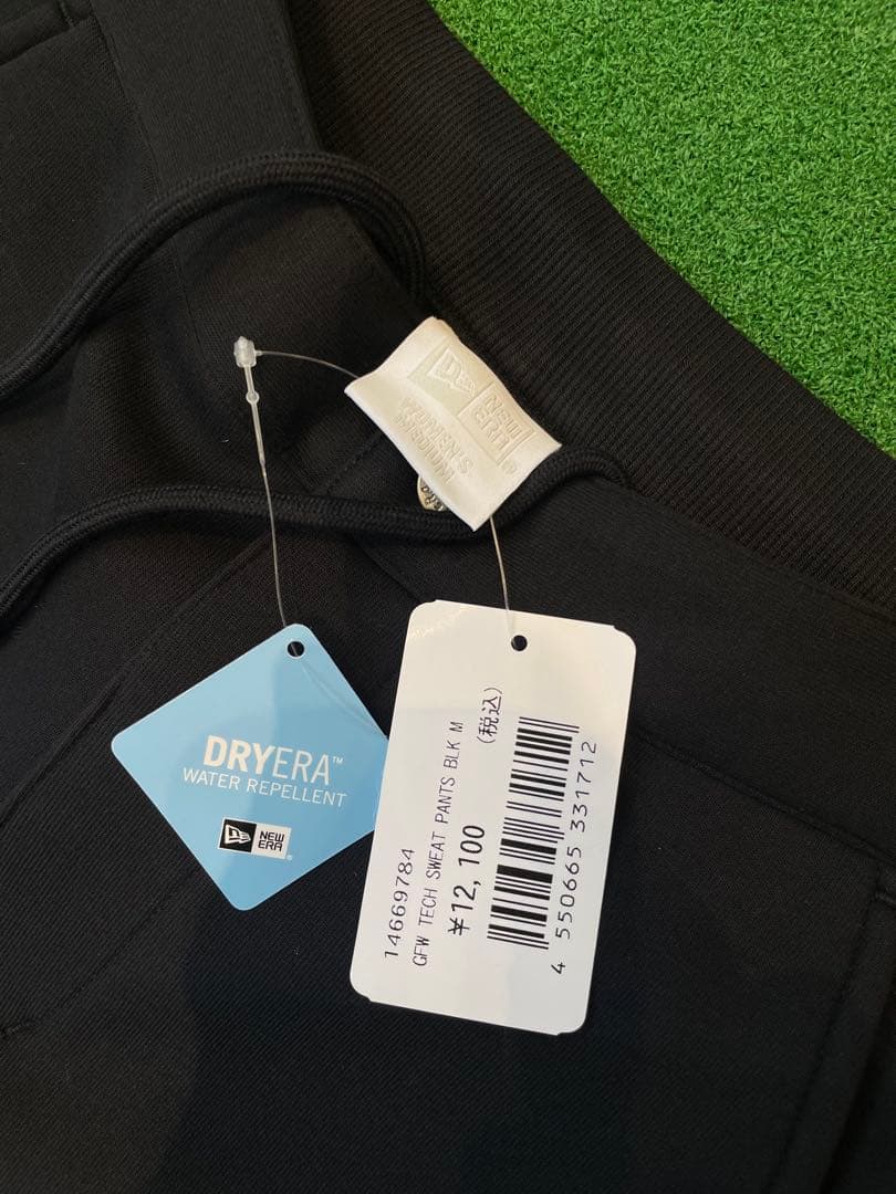 NEWERA ゴルフ　DRYERA撥水ブラックジョガーパンツ