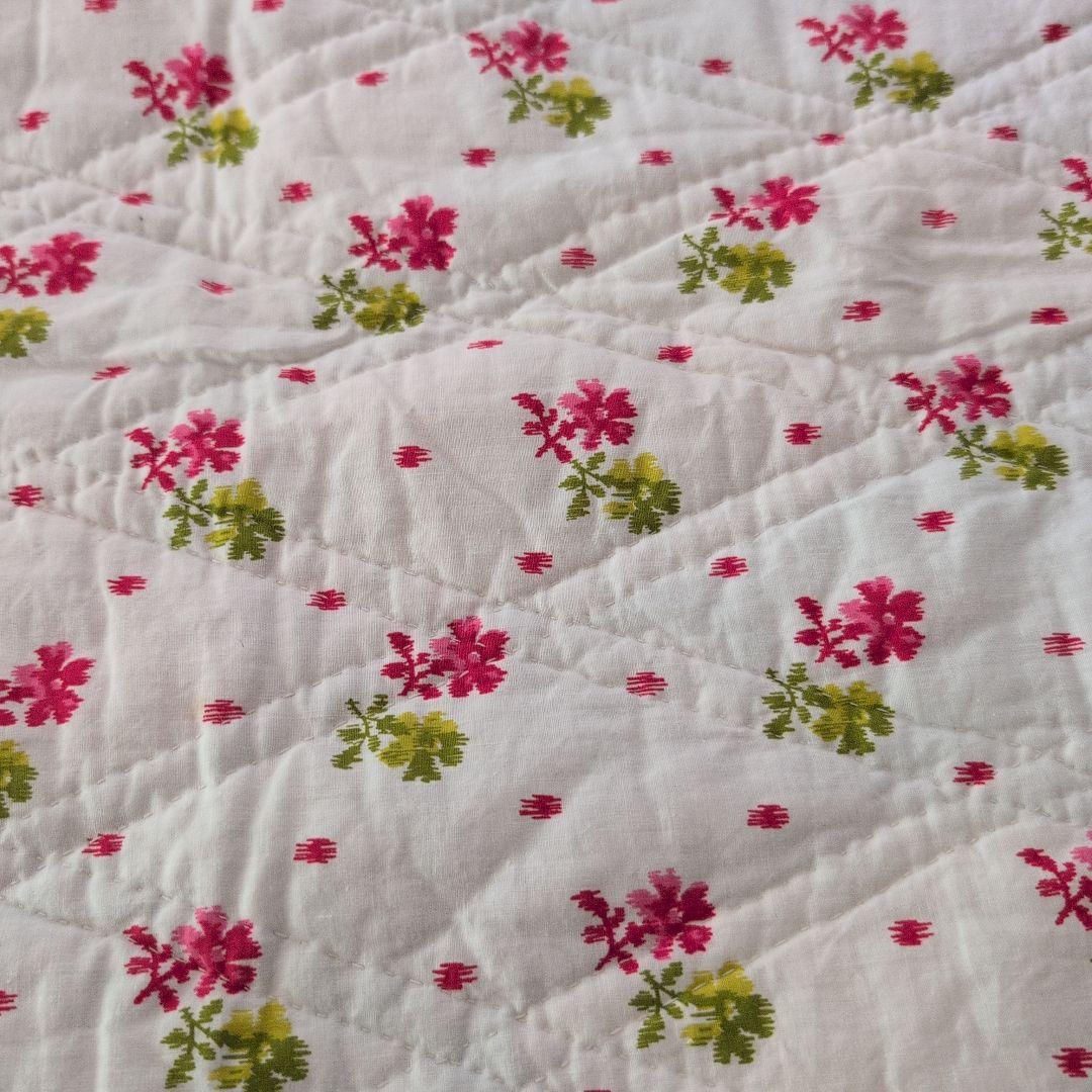 パッチワークキルト　ビンテージ　ハンドメイド