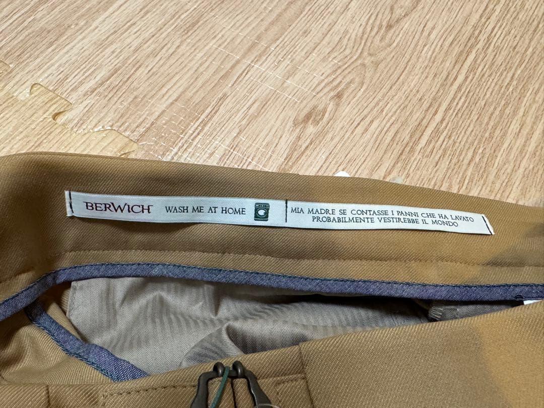 未使用 BERWICH SCOTCH ウォッシャブル パンツBN3000X 50