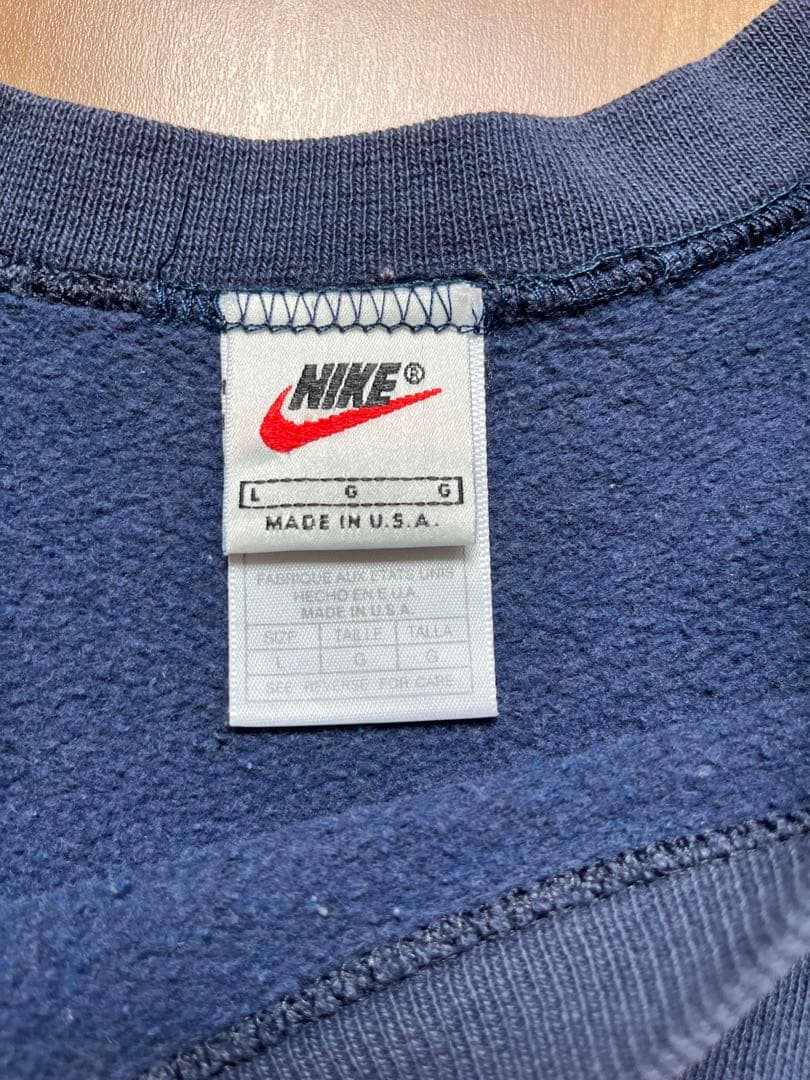 90's 銀タグUSA製 NIKE ナイキ スウェット・トレーナー swoosh
