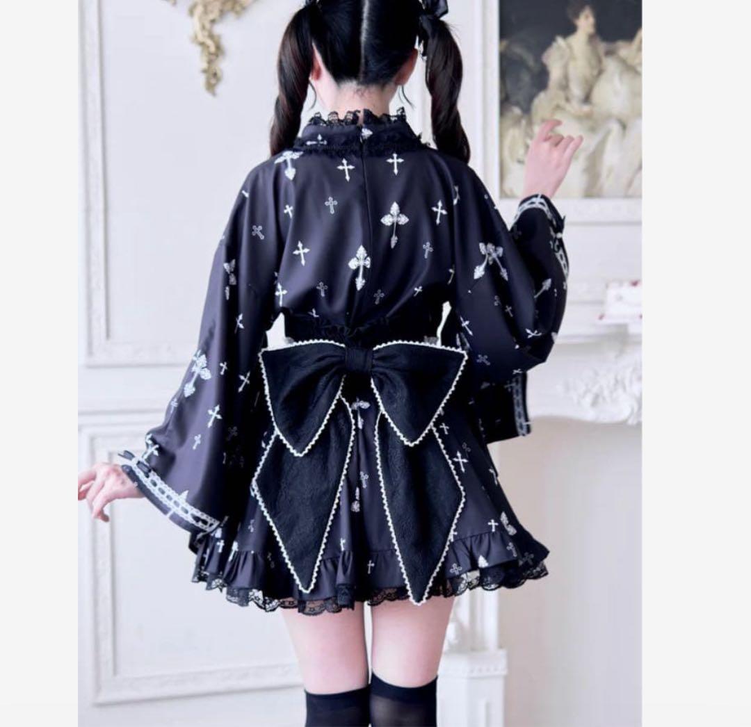 Nogenki 浴衣ドレス セット売り ブラックMサイズ