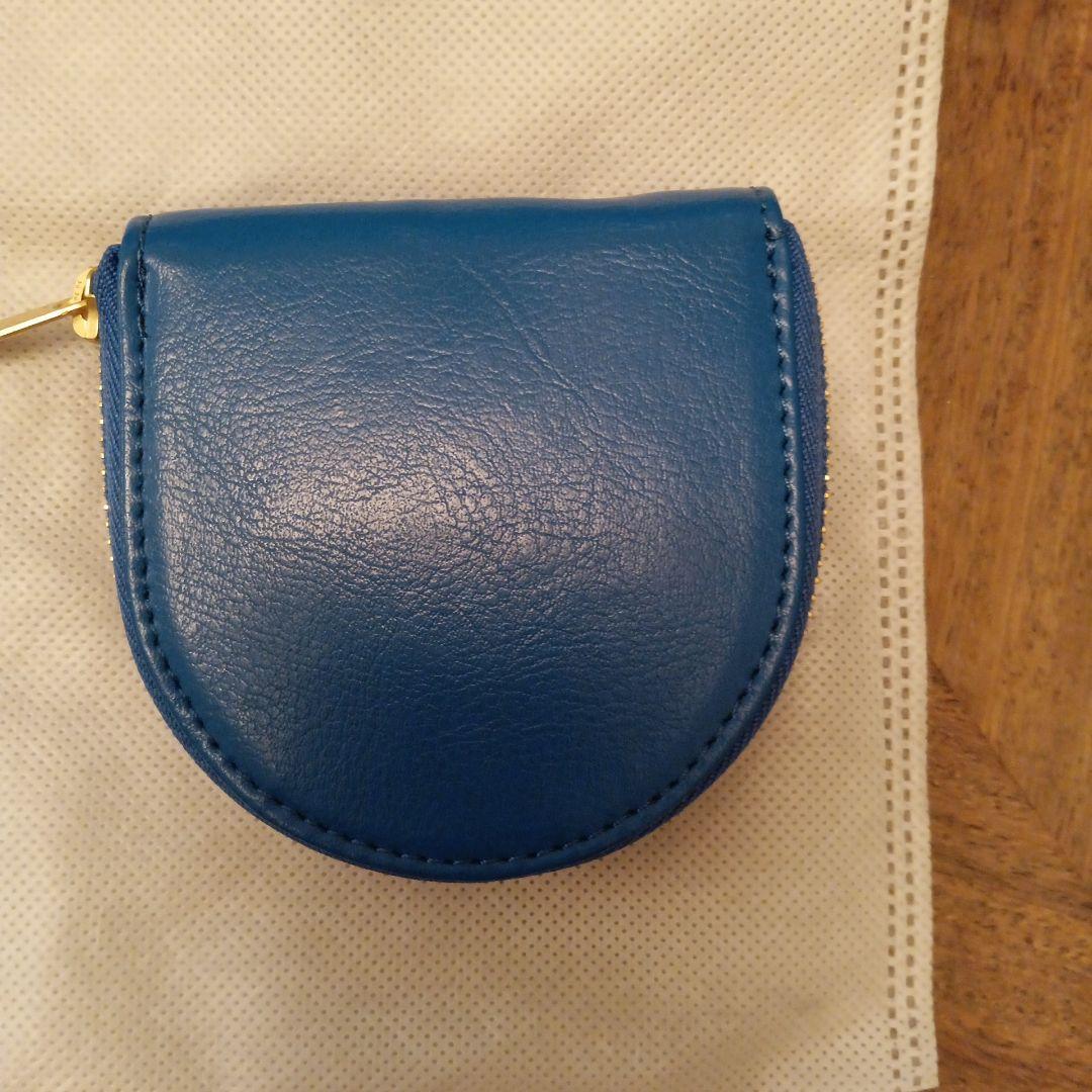 皇居　財布　小銭入れ　 新品　未使用　ブルー
