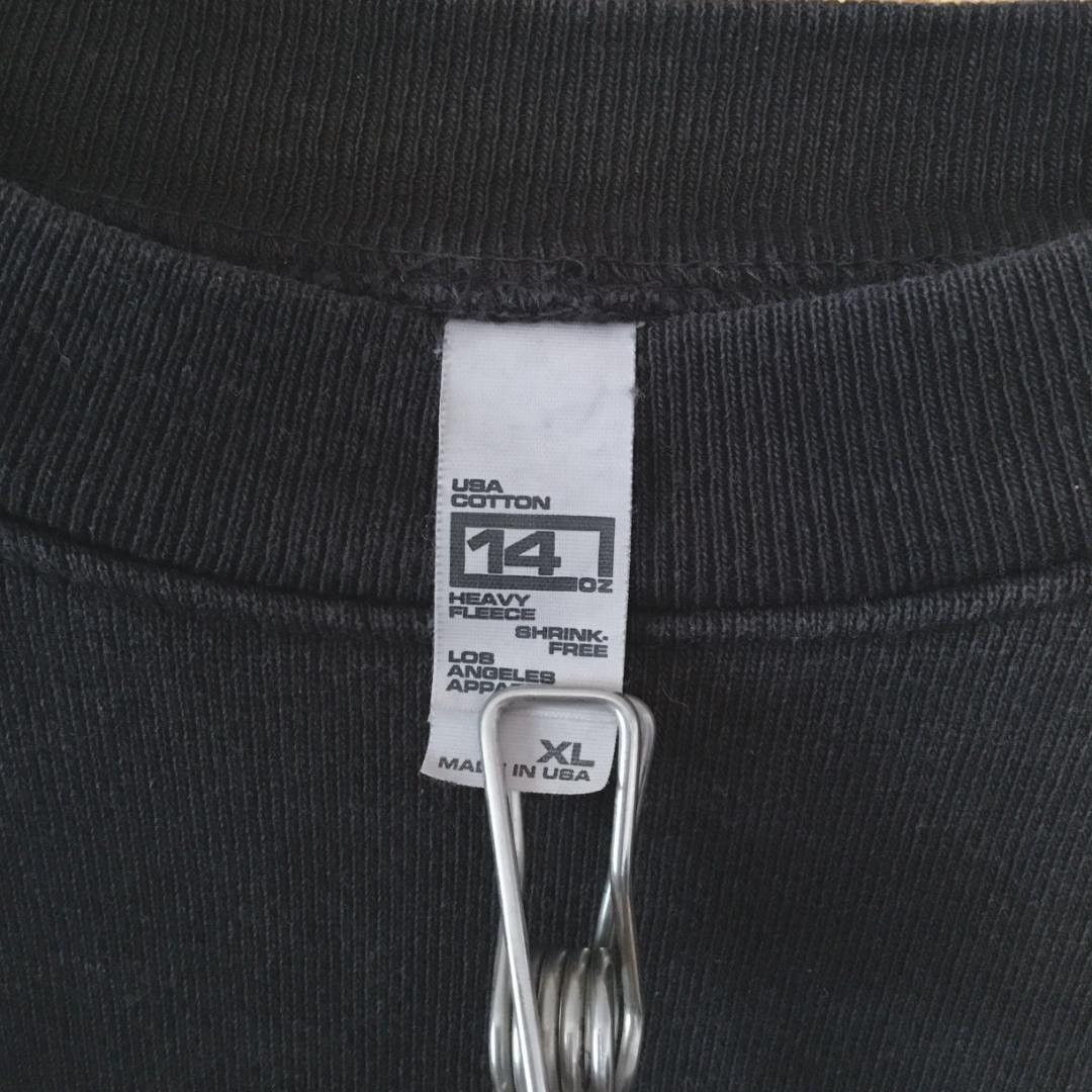 USA製 ロサンゼルスアパレル 14oz セットアップ XL 黒