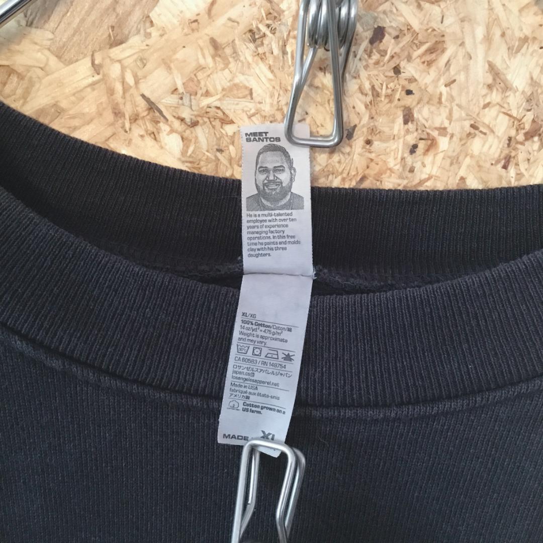 USA製 ロサンゼルスアパレル 14oz セットアップ XL 黒