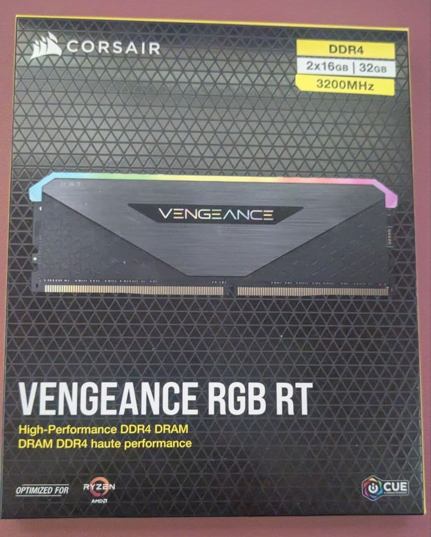 メモリー CORSAIR Vengeance RGB RT 32GB DDR4 3200