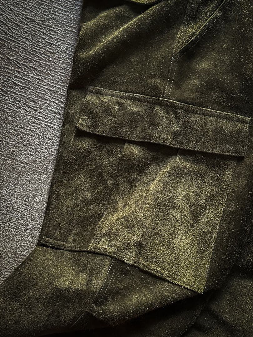 【新品未使用品/予約完売品】MOTO 洗える本革カーゴパンツ　Lサイズ