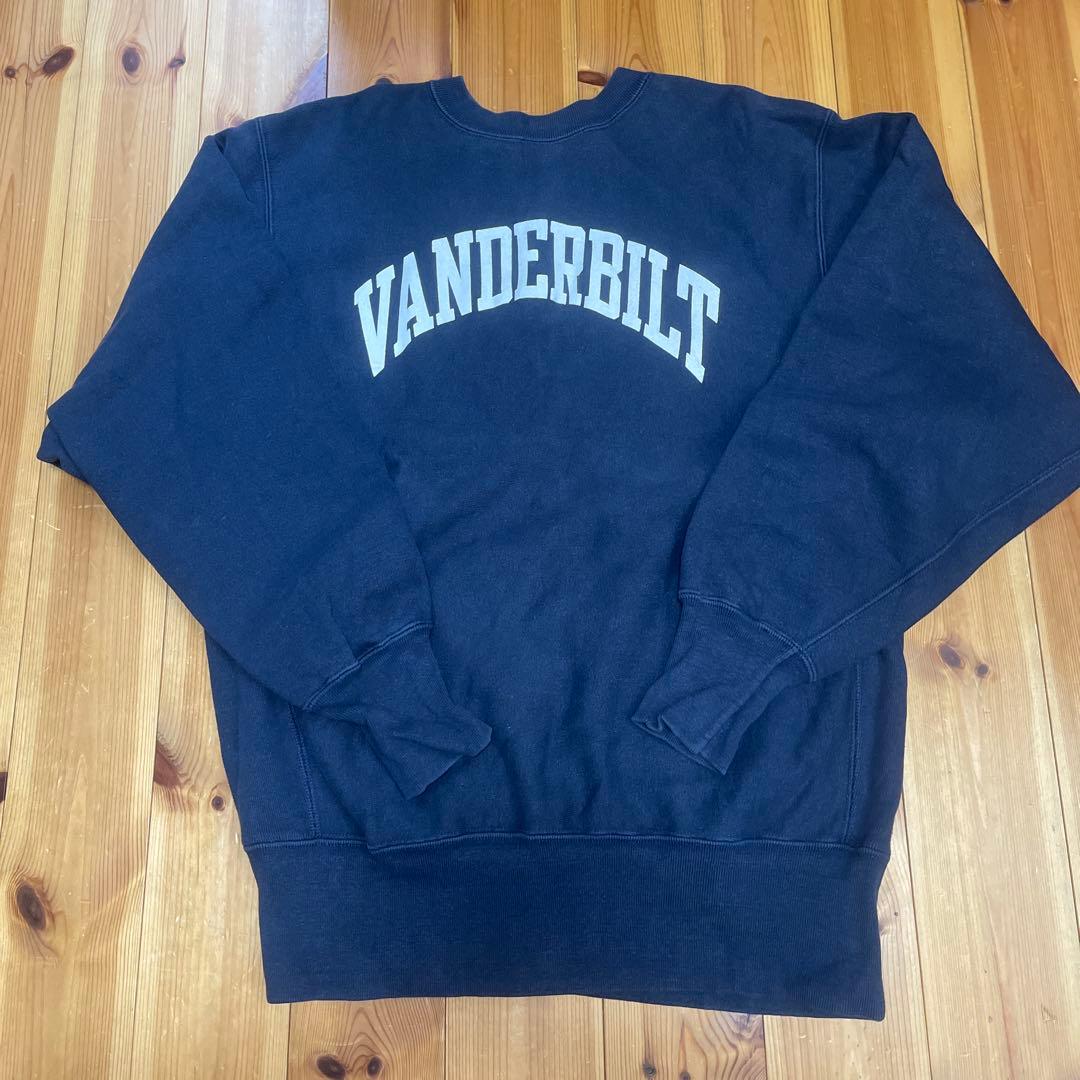 【24時までY】80's revers weave トリコタグ　ネイビー