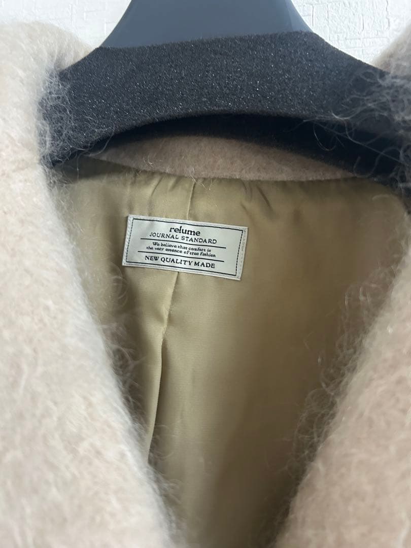 モヘヤミックスシャギーショートコート