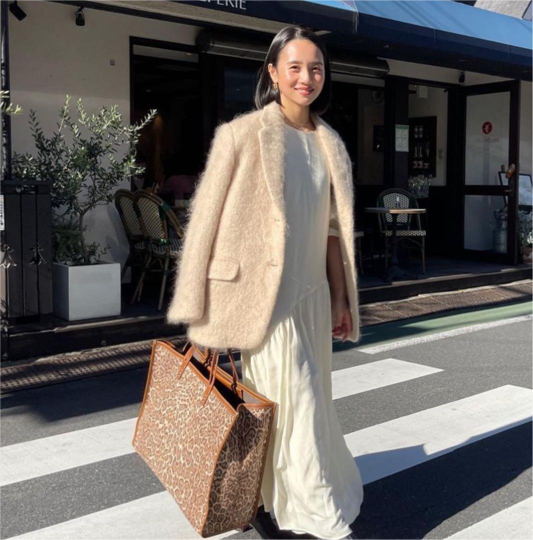 ETRE TOKYO モヘアシャギージャケット ベージュ